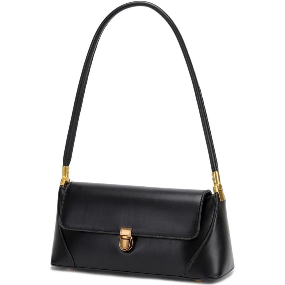 Women Black Imported Vintage Retro Classic Cute Hobo Tote Mini Clutch Bags - Picture 2 of 4